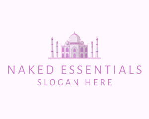 Purple Indian Temple Palace logo design