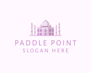 Purple Indian Temple Palace logo design