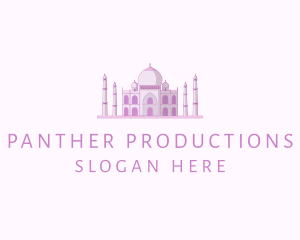 Purple Indian Temple Palace logo design