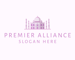 Purple Indian Temple Palace logo design