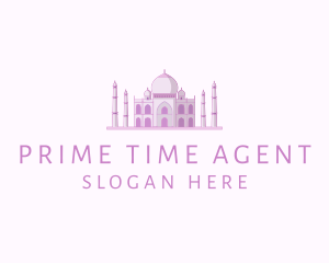 Purple Indian Temple Palace logo design