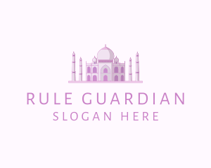 Purple Indian Temple Palace logo design