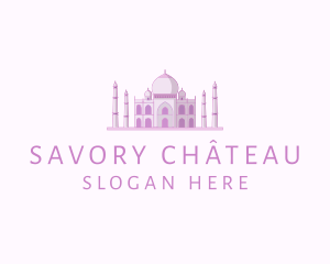 Purple Indian Temple Palace logo design