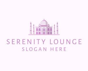 Purple Indian Temple Palace logo design