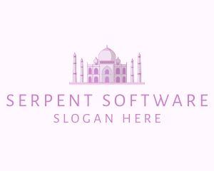 Purple Indian Temple Palace logo design