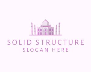 Purple Indian Temple Palace logo design