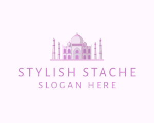 Purple Indian Temple Palace logo design