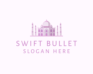 Purple Indian Temple Palace logo design