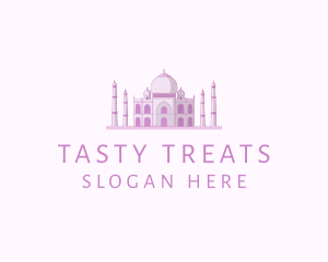 Purple Indian Temple Palace logo design