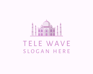 Purple Indian Temple Palace logo design