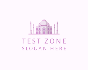 Purple Indian Temple Palace logo design