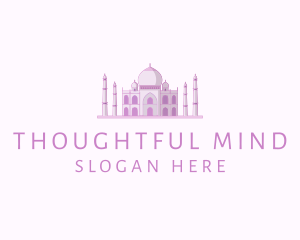 Purple Indian Temple Palace logo design