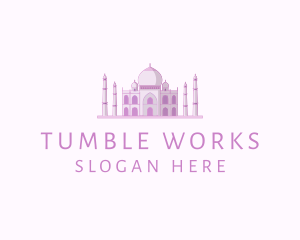 Purple Indian Temple Palace logo design