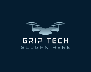 Drone Quadcopter Tech logo design