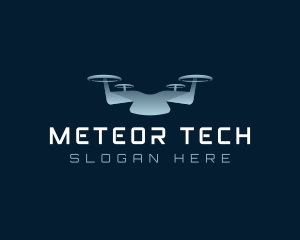 Drone Quadcopter Tech logo design