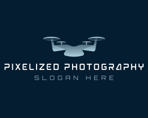 Drone Quadcopter Tech logo design