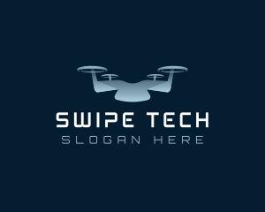 Drone Quadcopter Tech logo design