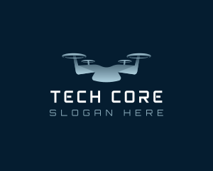 Drone Quadcopter Tech logo design