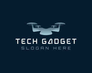 Drone Quadcopter Tech logo design