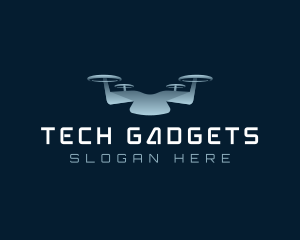 Drone Quadcopter Tech logo design