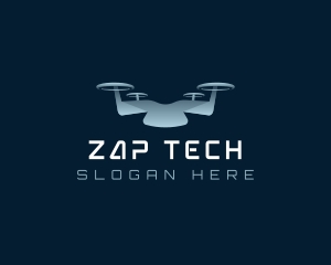 Drone Quadcopter Tech logo design