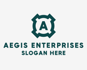 Industrial Shield Enterprise logo design