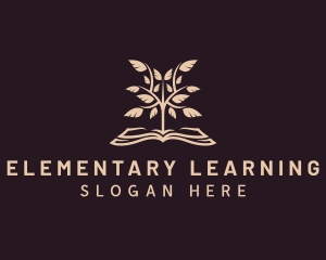 Book Tree Learning logo design