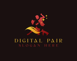 Ballroom Dancer Duo logo design