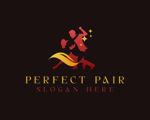 Ballroom Dancer Duo logo design