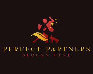 Ballroom Dancer Duo logo design