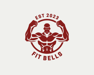 Fitness Muscle Training  logo design