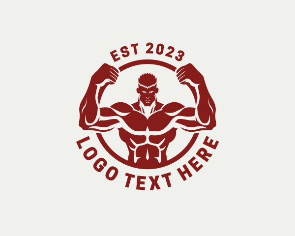 Muscle logo example 4