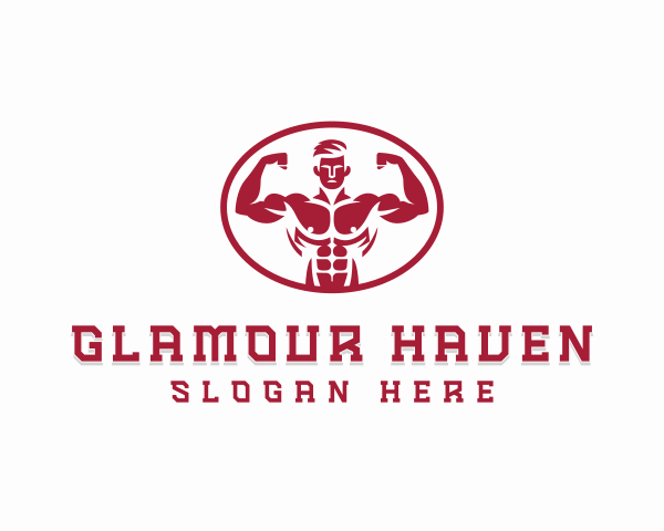 Bodybuilding logo example 3