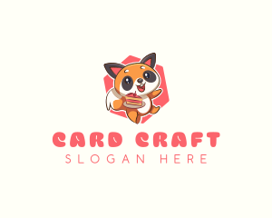 Cute Red Panda Cake logo design