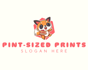Cute Red Panda Cake logo