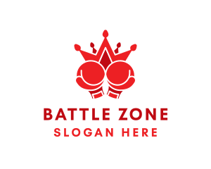 Boxing Gloves Crown logo