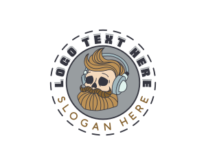 Headphones Skull Podcast Logo