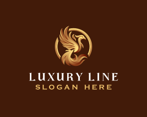 Luxury Mythical Phoenix logo design