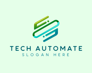 Technology Cyber Digital logo design