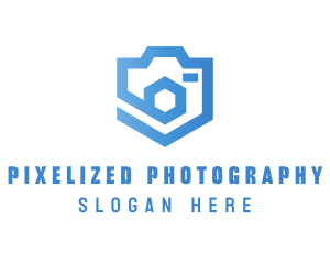 Photography Camera Shield logo design