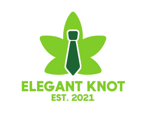 Green Marijuana Necktie logo