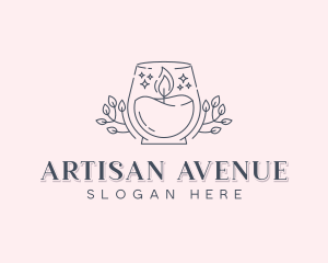 Artisanal Candle Souvenir logo design