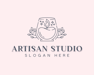 Artisanal Candle Souvenir logo design