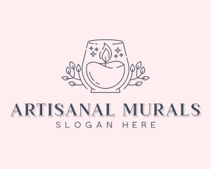 Artisanal Candle Souvenir logo design