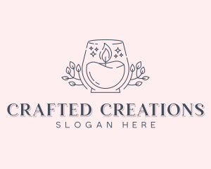 Artisanal Candle Souvenir logo design