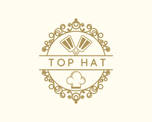 Kitchen Restaurant Chef Hat  logo design