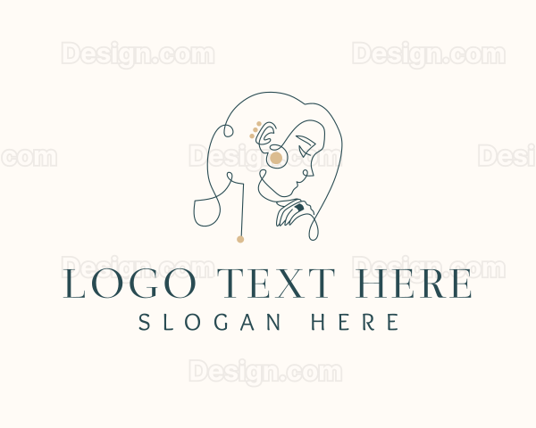 Woman Luxury Jewelry Logo