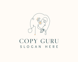 Woman Luxury Jewelry logo design