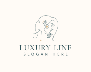 Woman Luxury Jewelry logo design