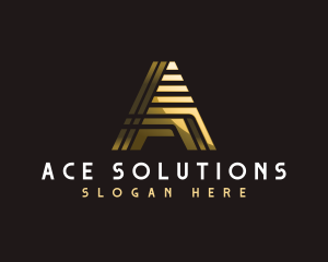 Modern Professional Letter A logo design